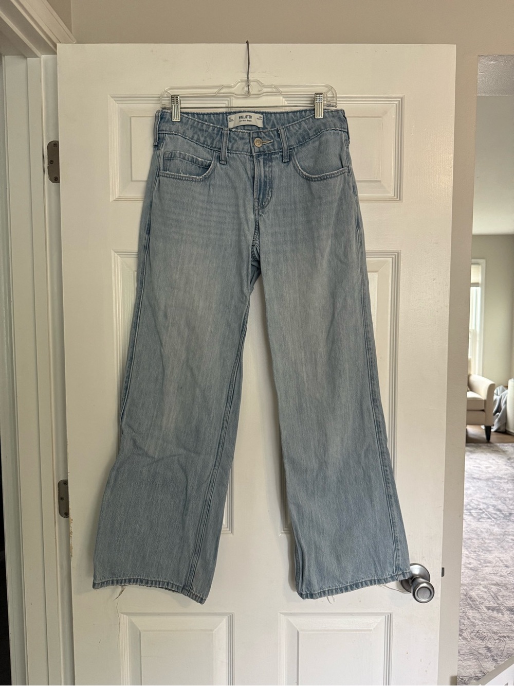 Hollister Light Blue Wide Leg Jeans